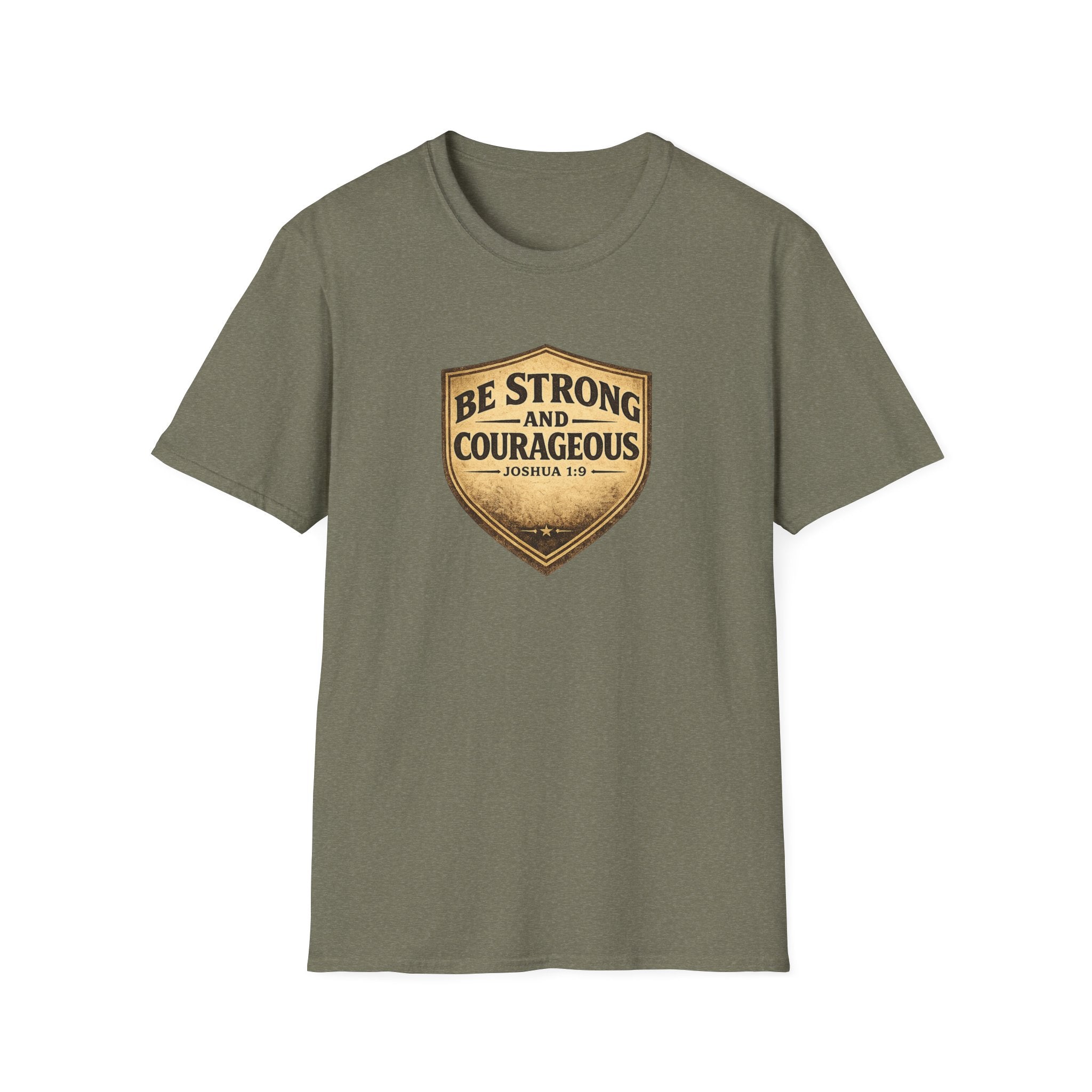 Strong & Courageous Shield T-Shirt