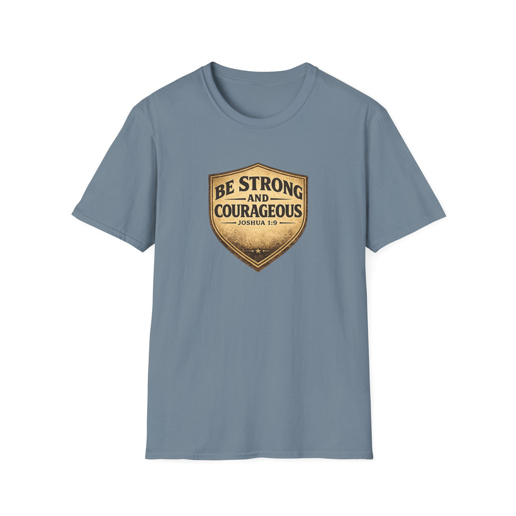 Strong & Courageous Shield T-Shirt