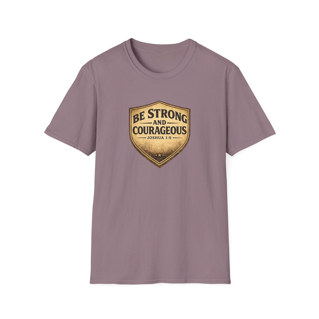 Strong & Courageous Shield T-Shirt