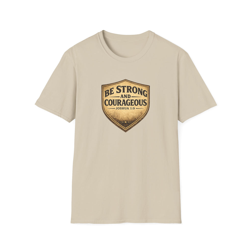 Strong & Courageous Shield T-Shirt