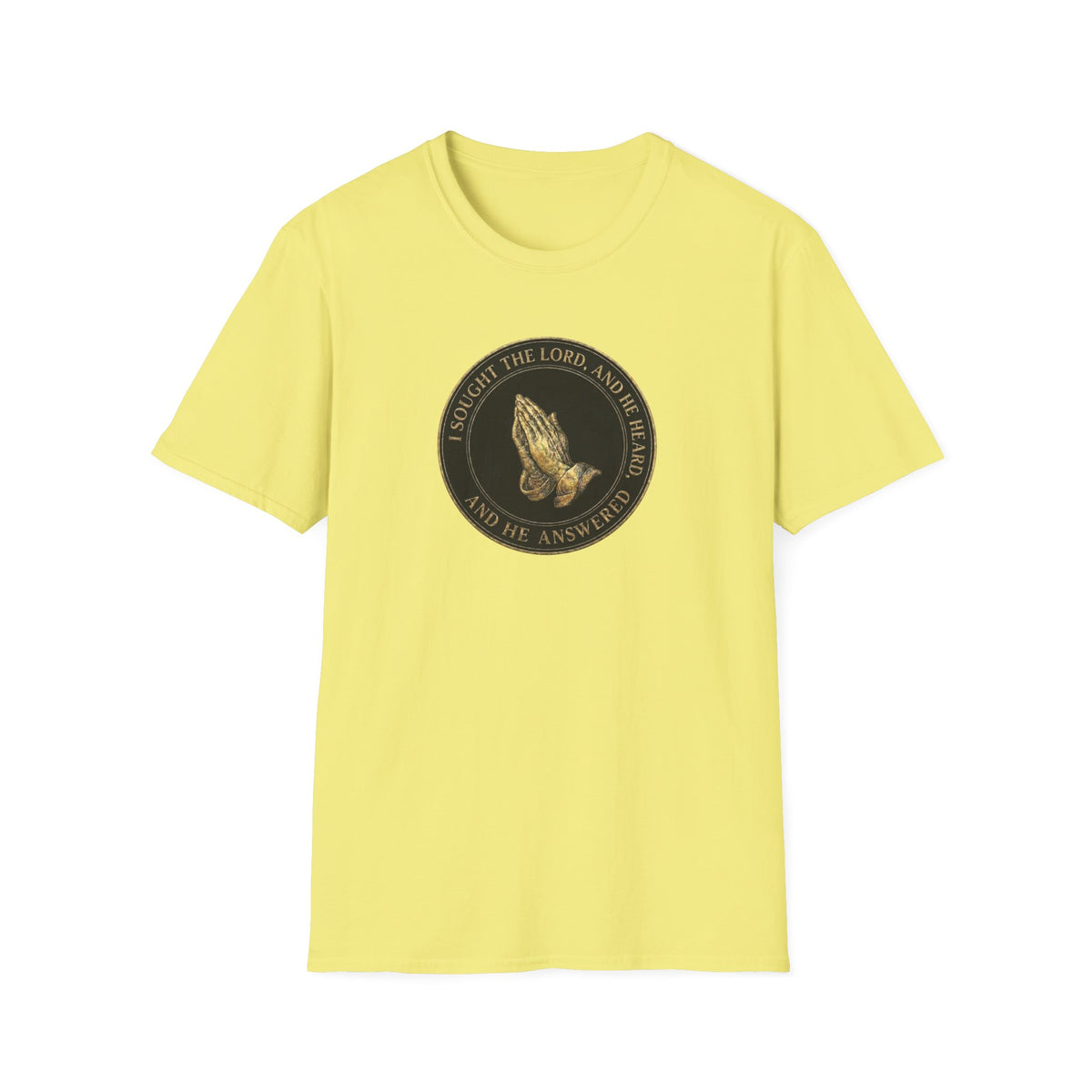 I Sought the Lord (Black) T-Shirt