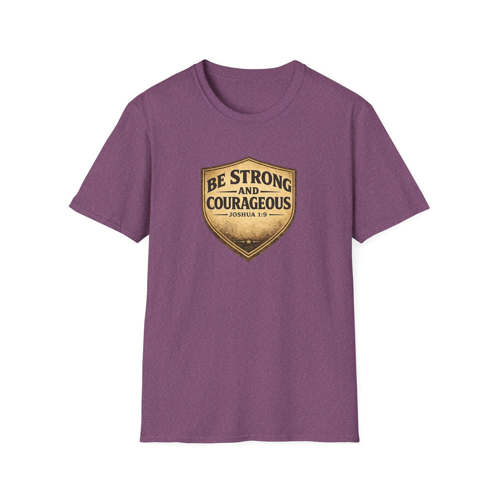 Strong & Courageous Shield T-Shirt