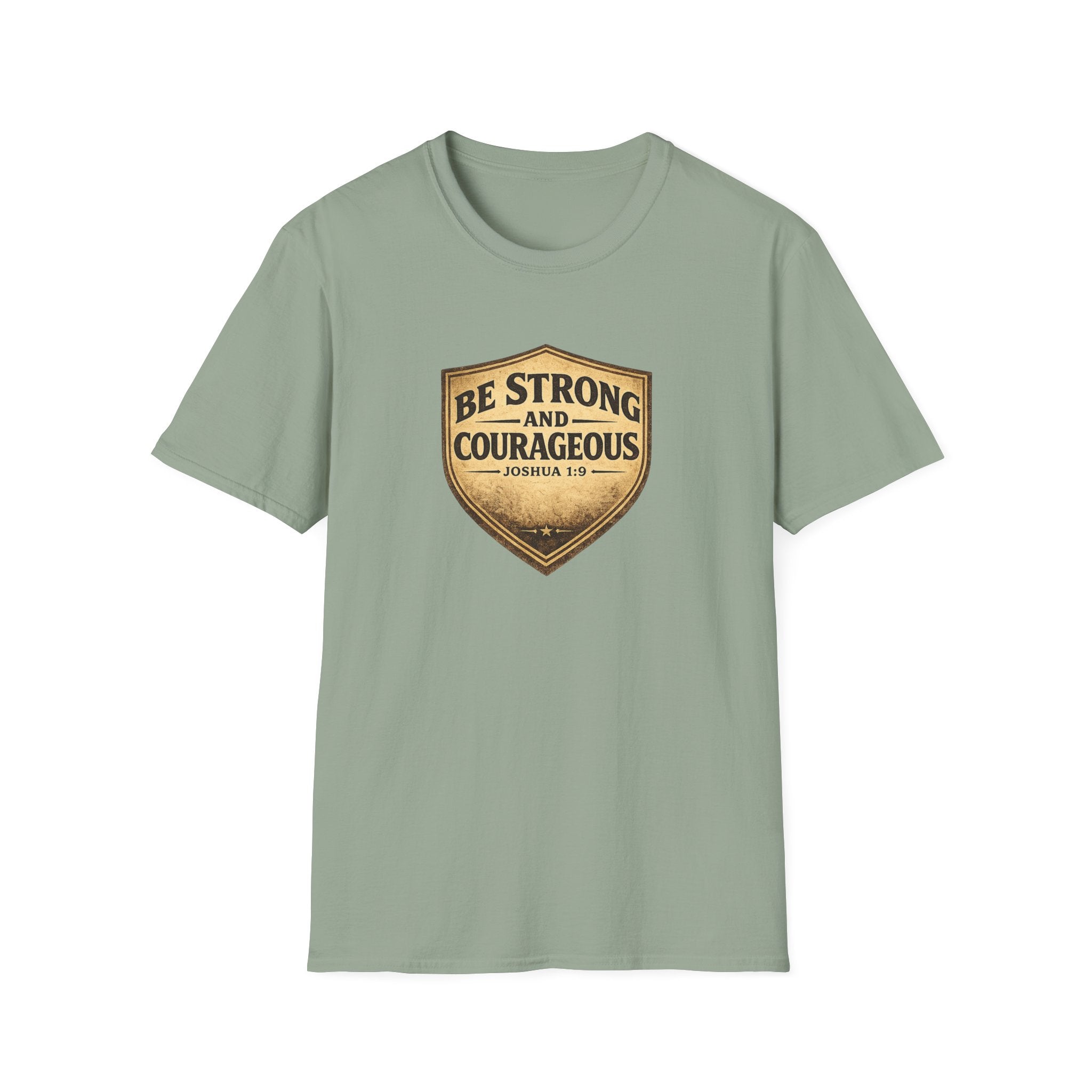 Strong & Courageous Shield T-Shirt