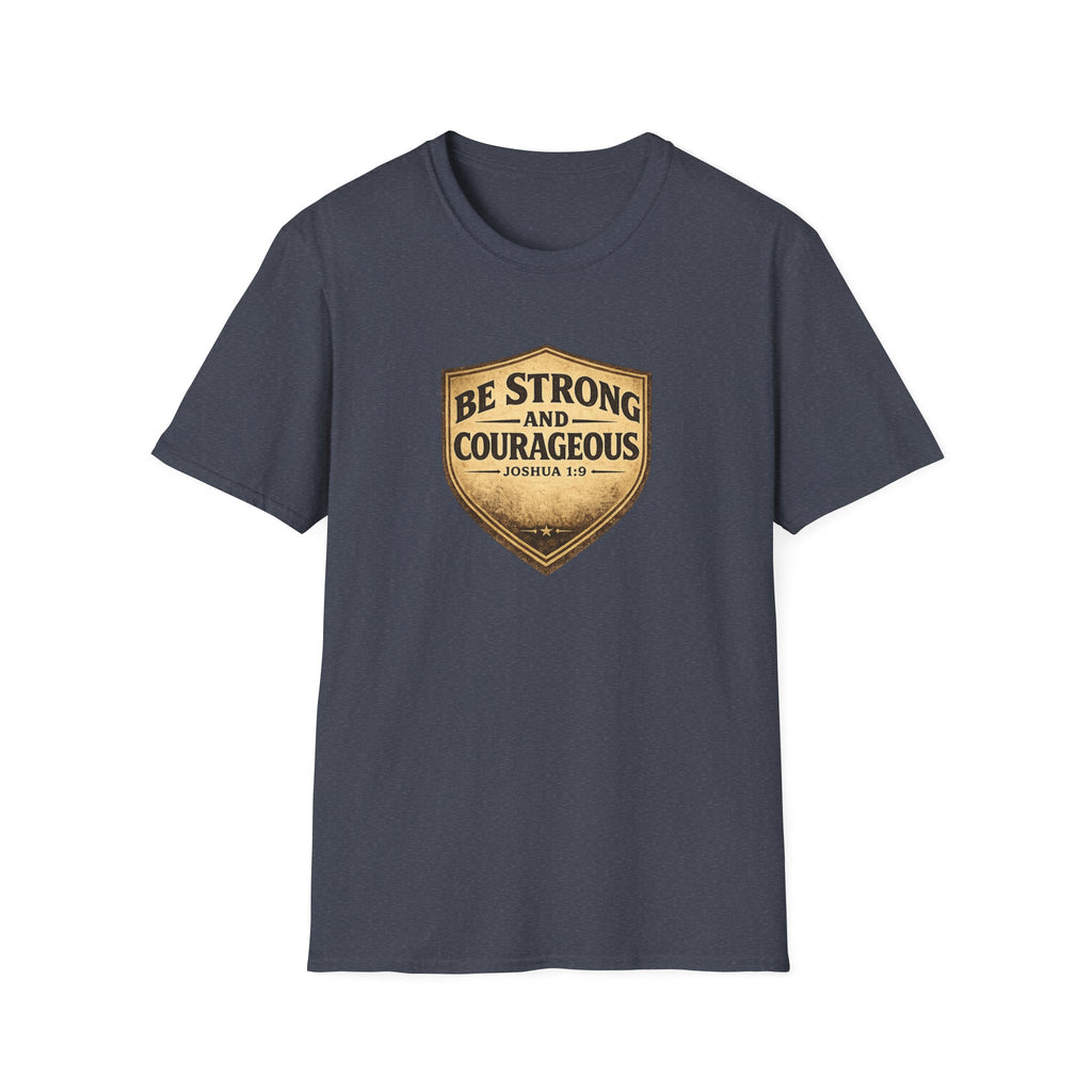 Strong & Courageous Shield T-Shirt