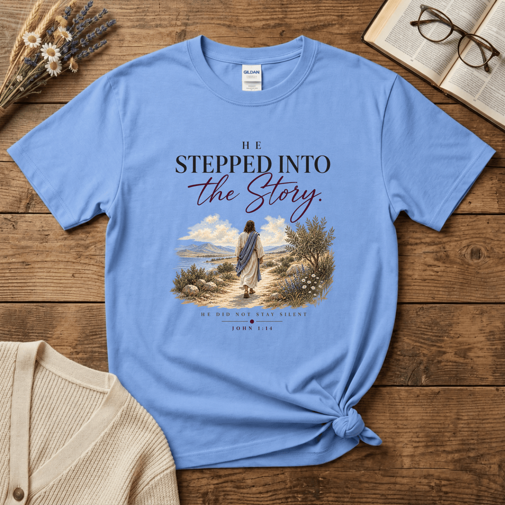 He Stepped into the Story (Colorful) T-Shirt