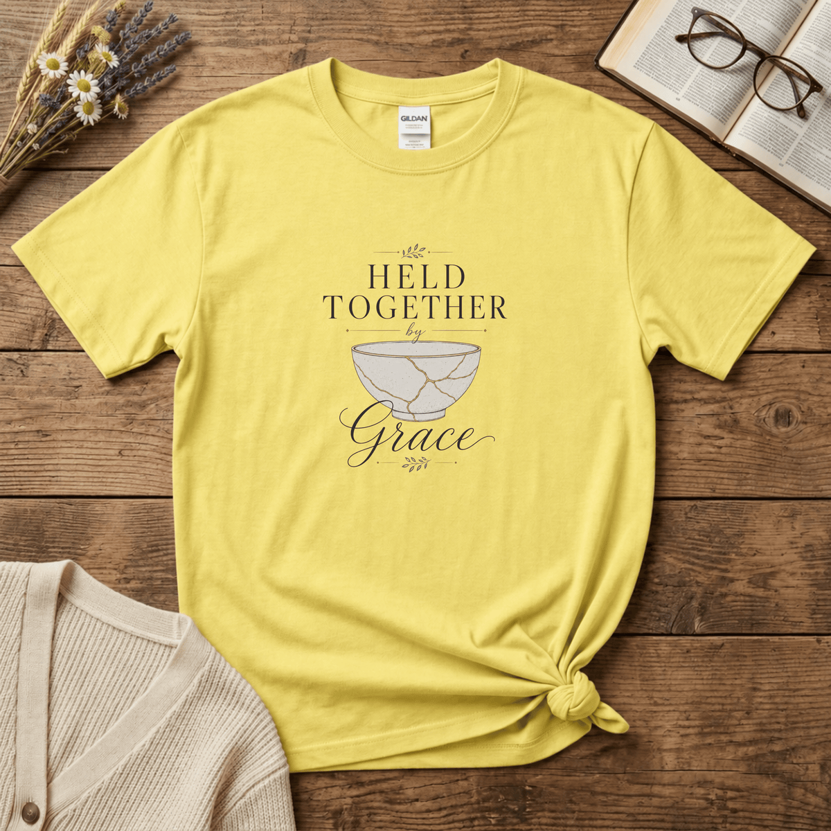 Held Together by Grace - Simple T-Shirt
