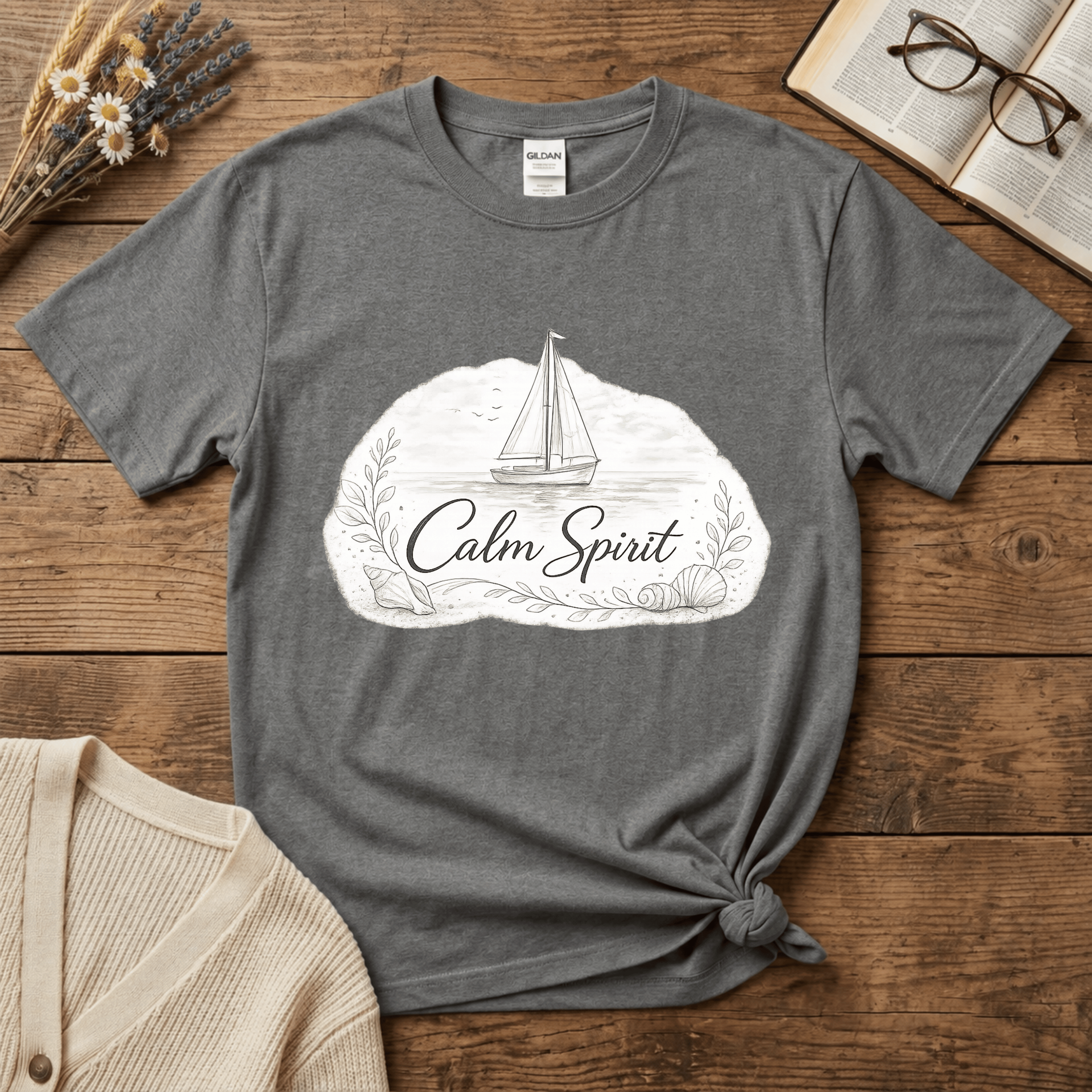 Calm Spirit Monochromatic T-Shirt