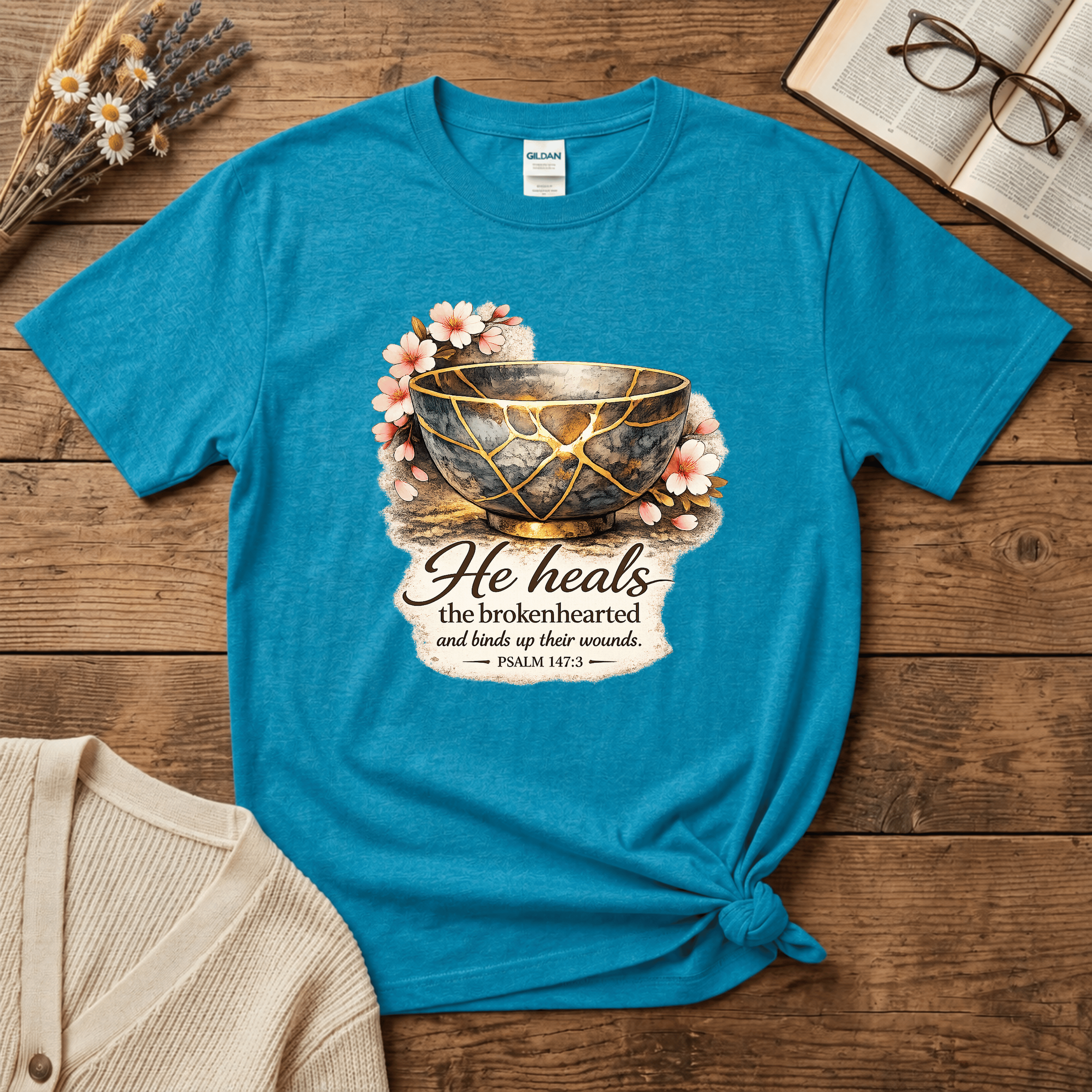 Kintsugi: He Heals T-Shirt