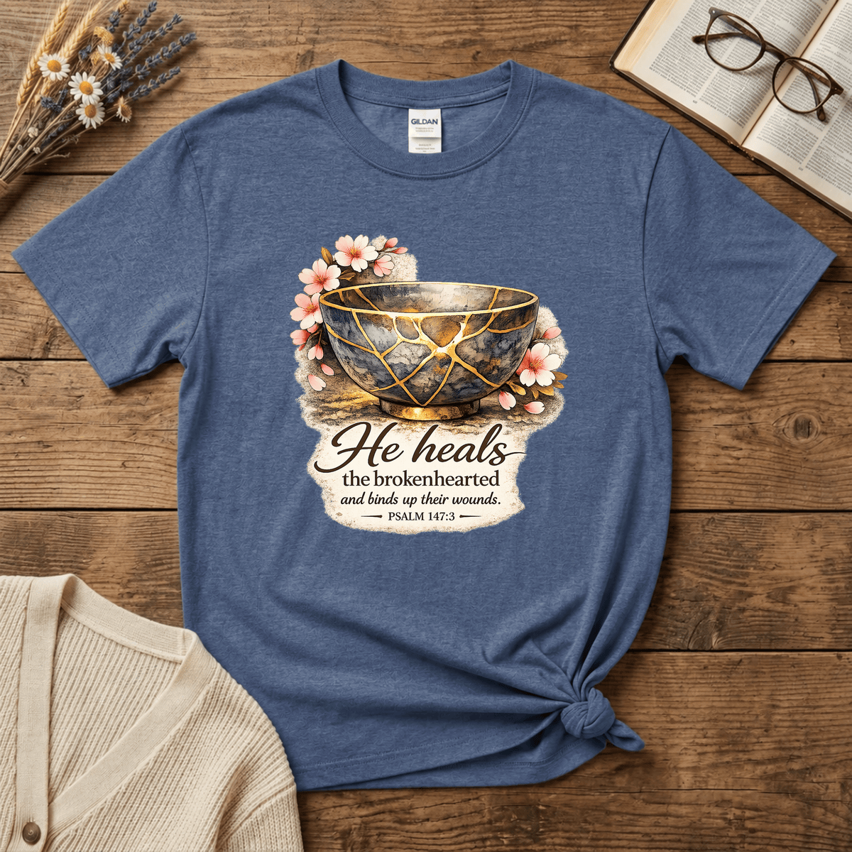 Kintsugi: He Heals T-Shirt