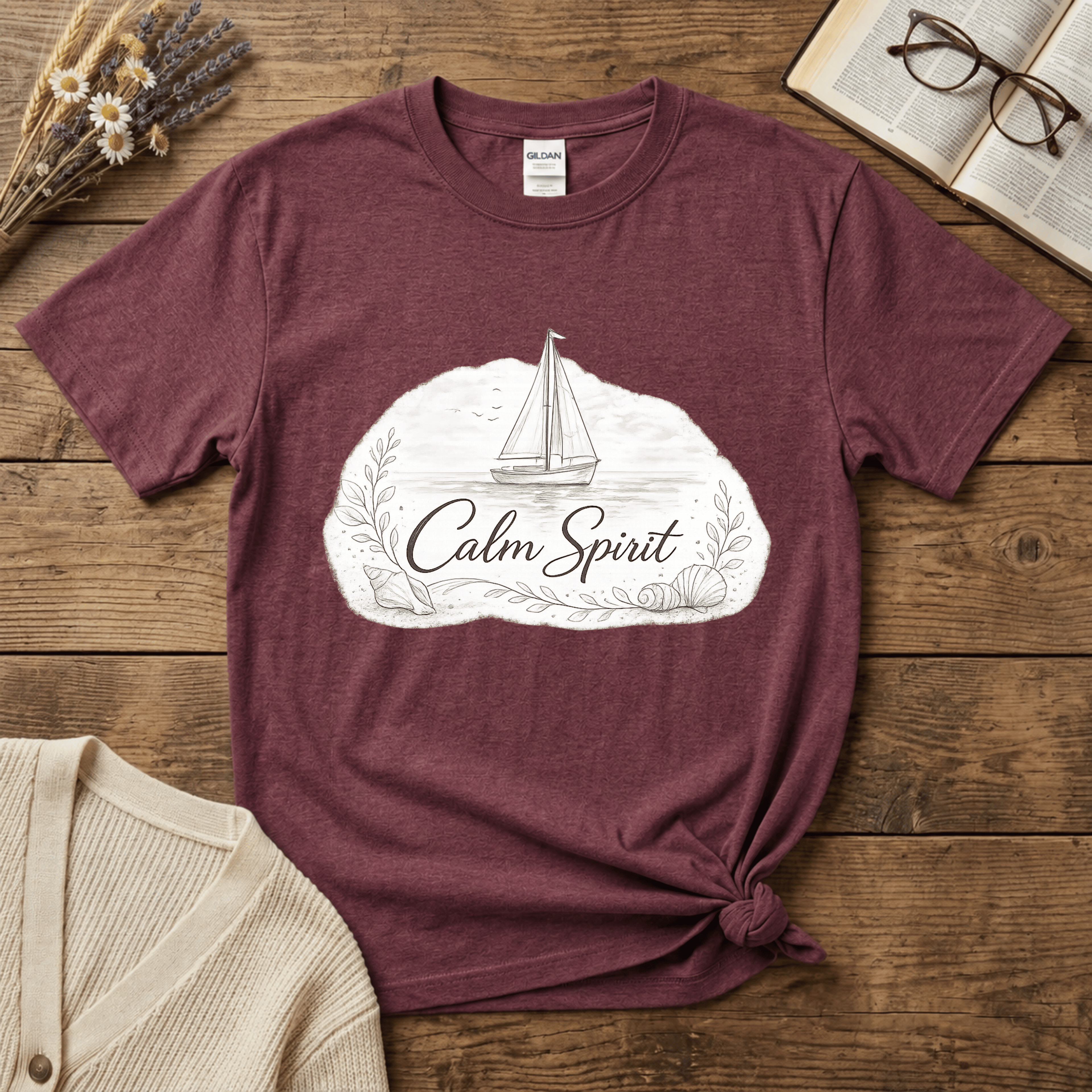 Calm Spirit Monochromatic T-Shirt