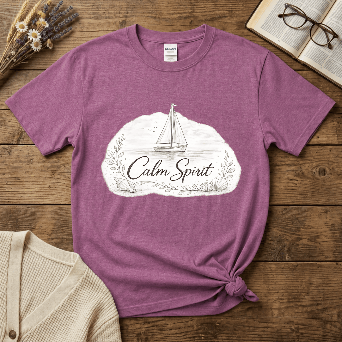Calm Spirit Monochromatic T-Shirt