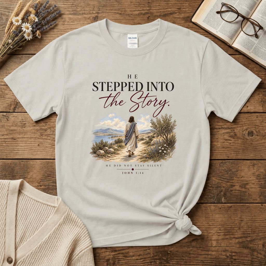 He Stepped into the Story (Colorful) T-Shirt