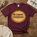 Be Strong and Courageous Vintage Oval T-Shirt