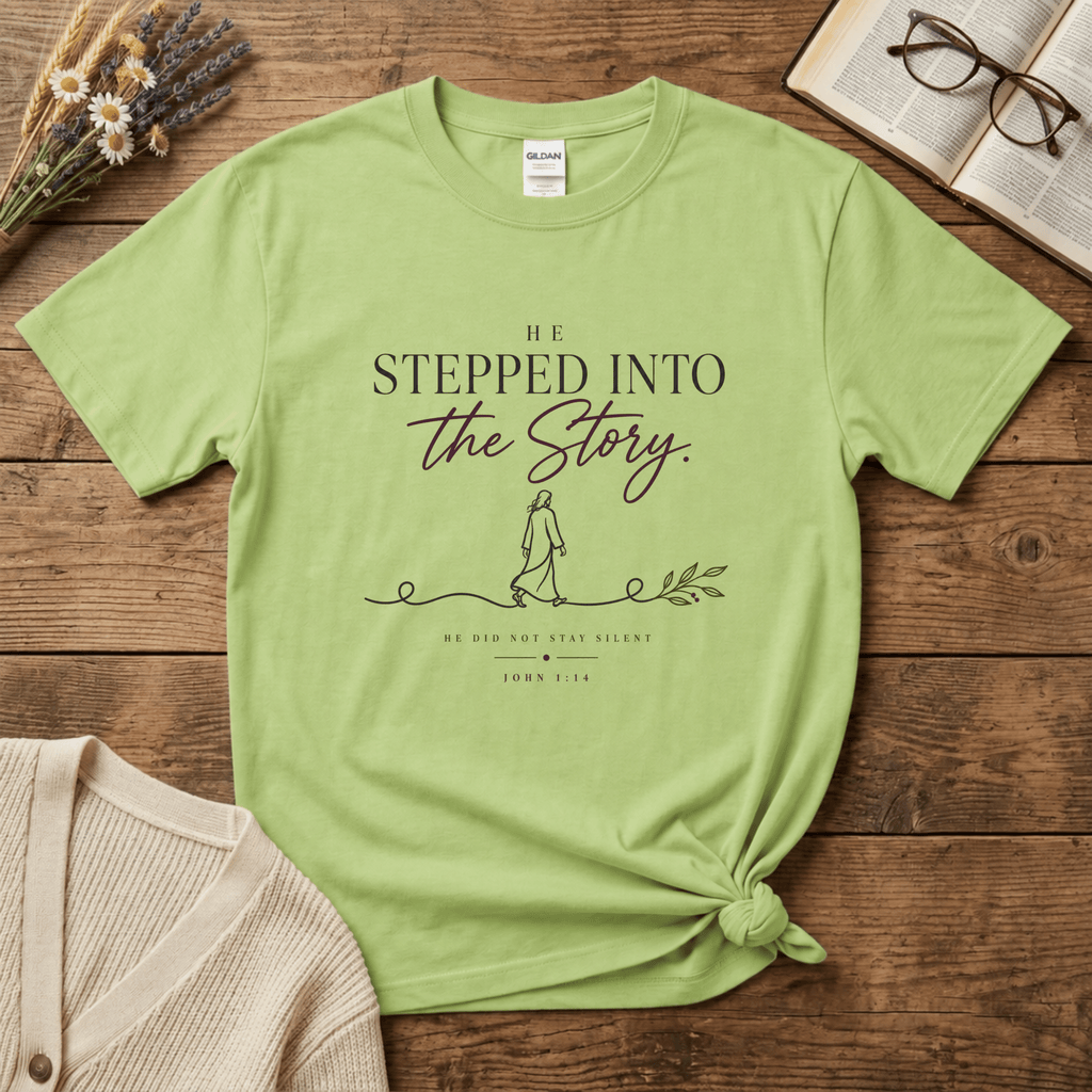 He Stepped Into the Story T-Shirt