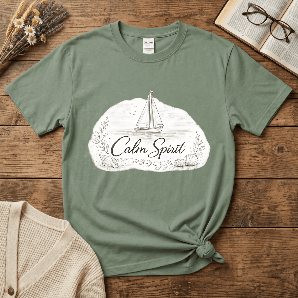 Calm Spirit Monochromatic T-Shirt