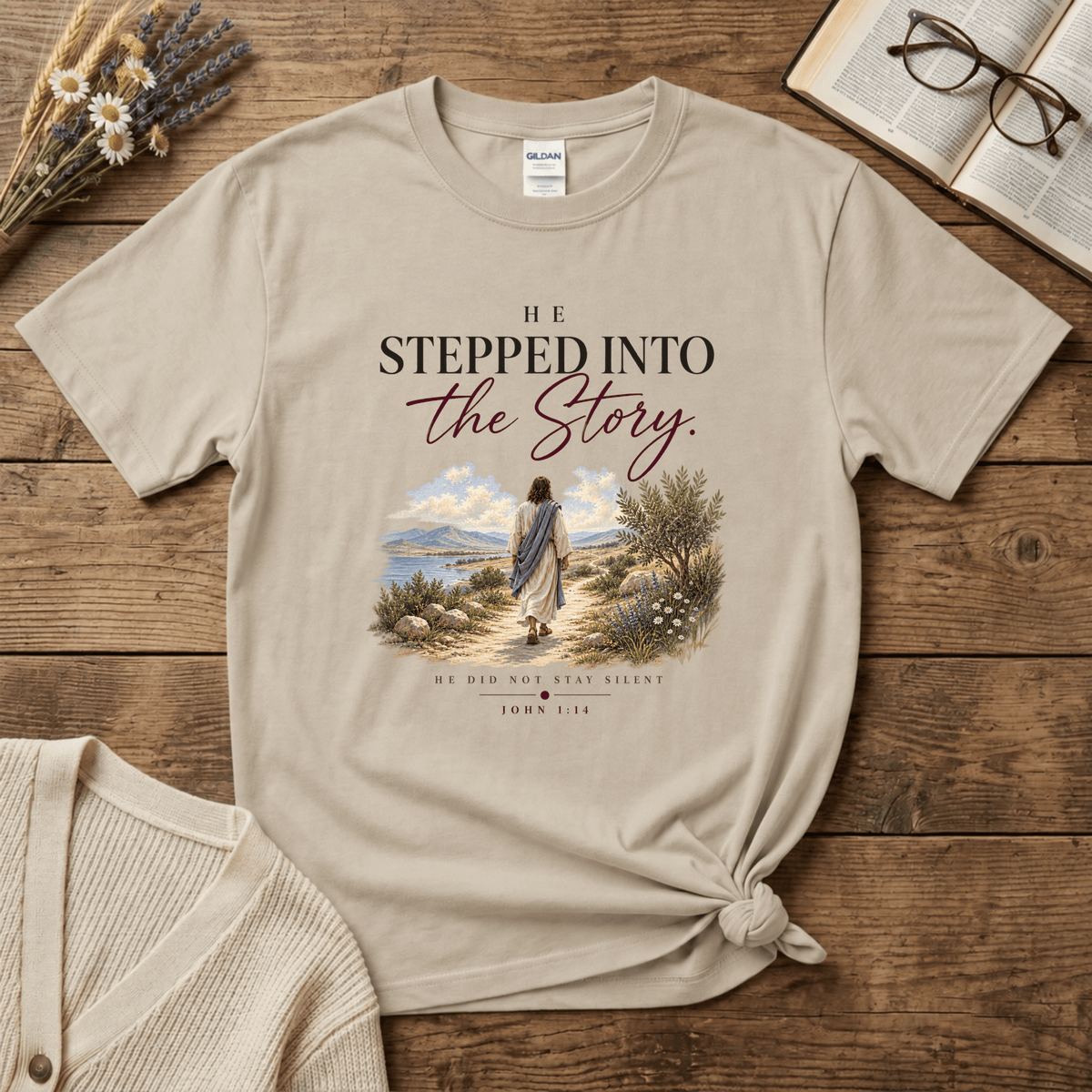 He Stepped into the Story (Colorful) T-Shirt