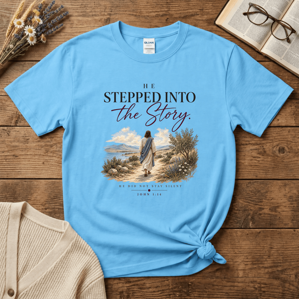 He Stepped into the Story (Colorful) T-Shirt
