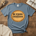Be Strong and Courageous Vintage Oval T-Shirt