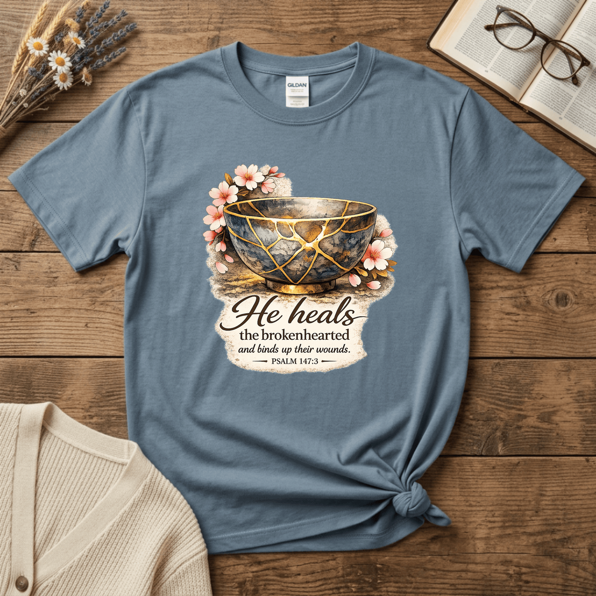 Kintsugi: He Heals T-Shirt