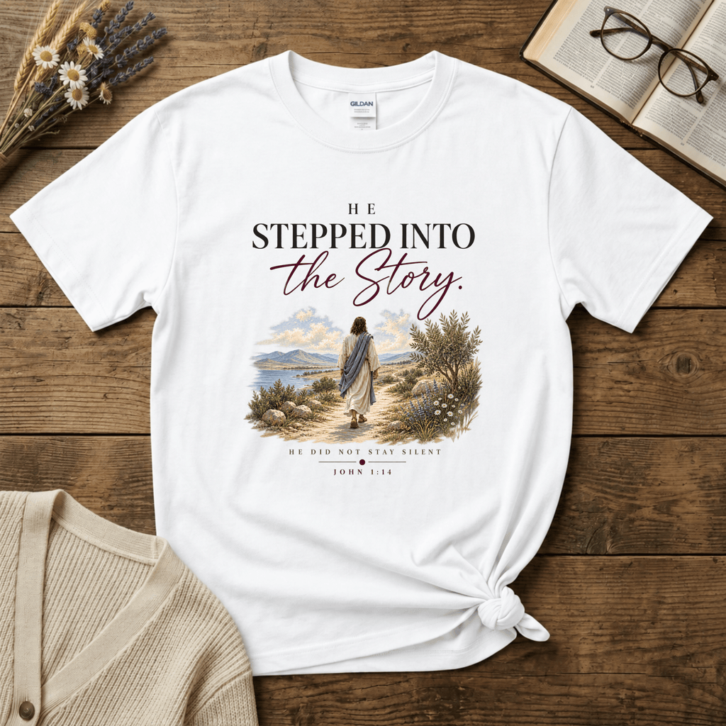 He Stepped into the Story (Colorful) T-Shirt