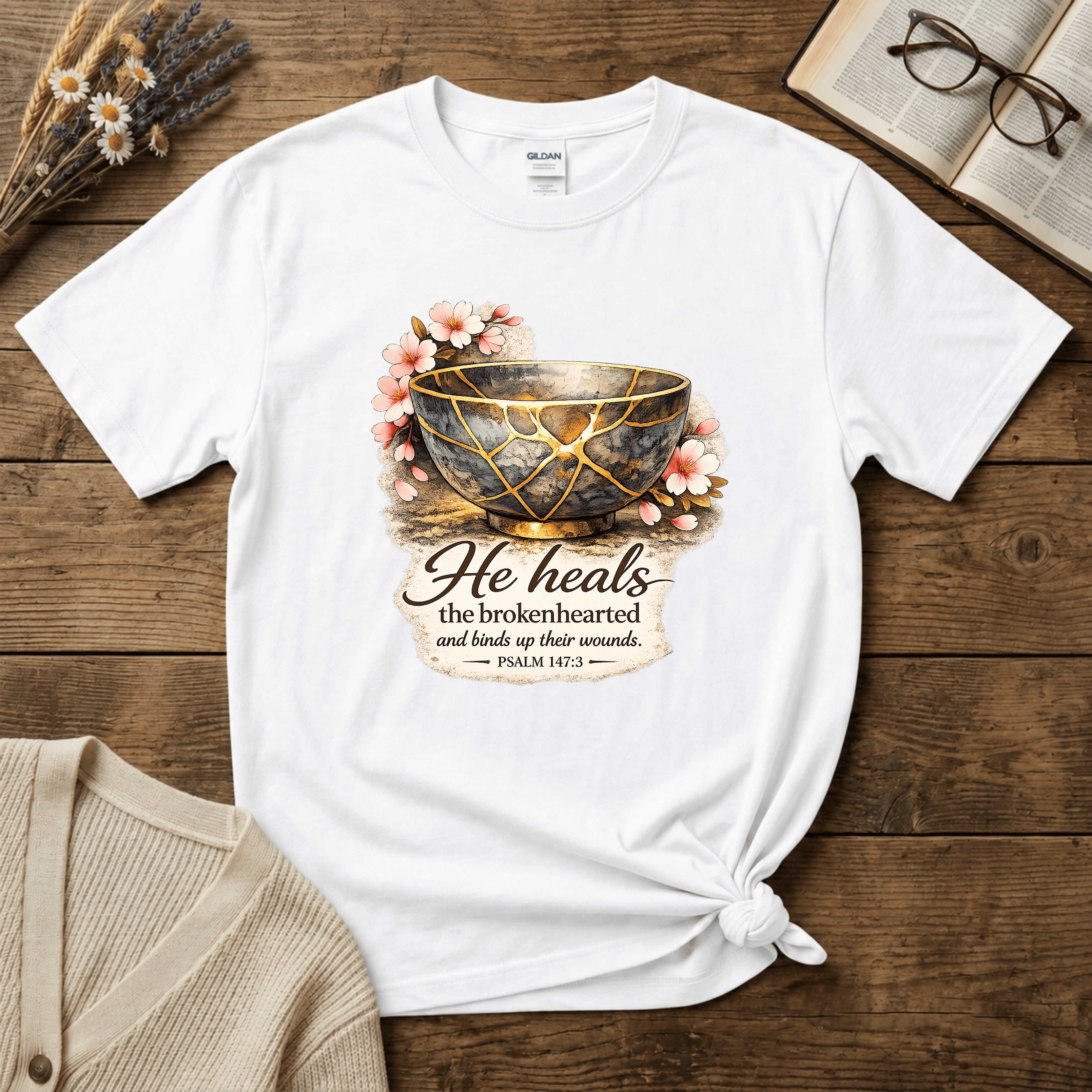 Kintsugi: He Heals T-Shirt